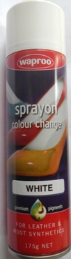 Waproo Sprayon White Waproo Colour Change Sprayon Paint Leather Spray Paint